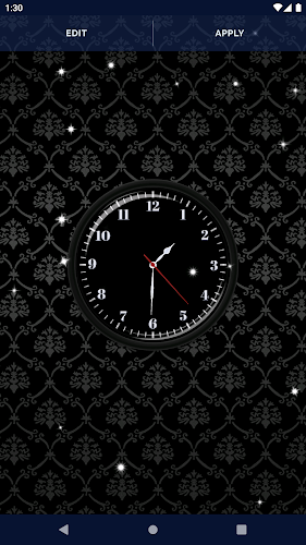 Black HD Clocks Live Wallpaper Screenshot7