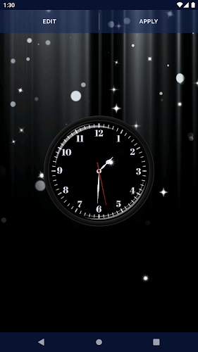 Black HD Clocks Live Wallpaper Screenshot8