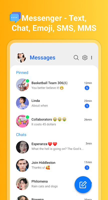 Messenger: Text Messages Screenshot1