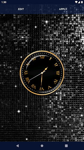 Black HD Clocks Live Wallpaper Screenshot4