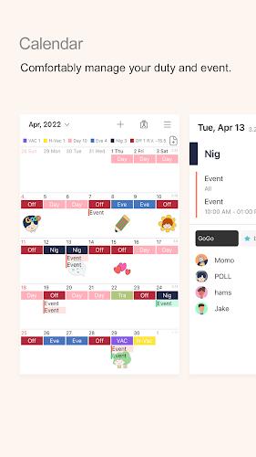 MYDUTY - Nurse Calendar&Alarm Screenshot1