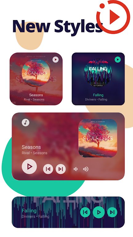 Music Widget Android 12 Screenshot6