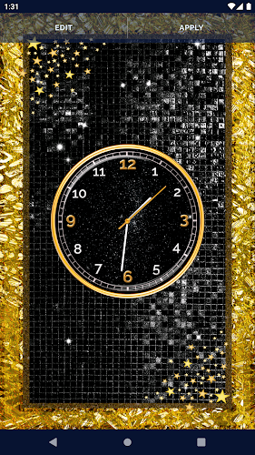 Black HD Clocks Live Wallpaper Screenshot3