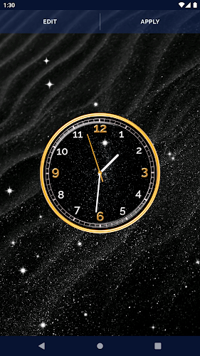 Black HD Clocks Live Wallpaper Screenshot6