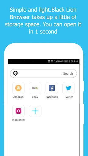 Black Lion Browser-Video downloader and browser Screenshot3
