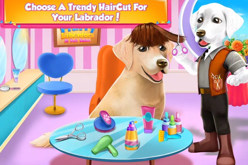 Fluffy Labradors at Hair Salon Screenshot3