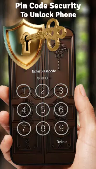 Vintage Door Lock Screen Screenshot2