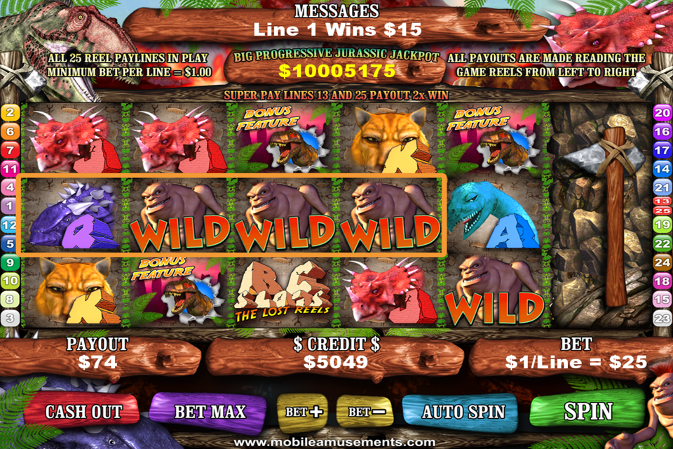 BC Monster Dinosaurs That Time Forgot Slots FREE Screenshot2