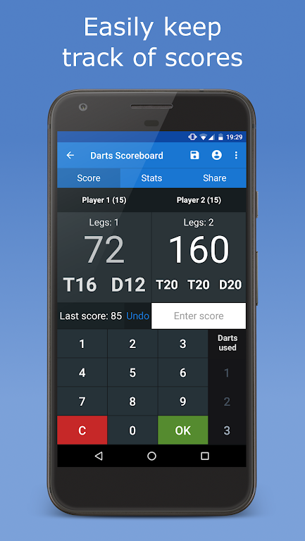 Darts Scoreboard Screenshot1