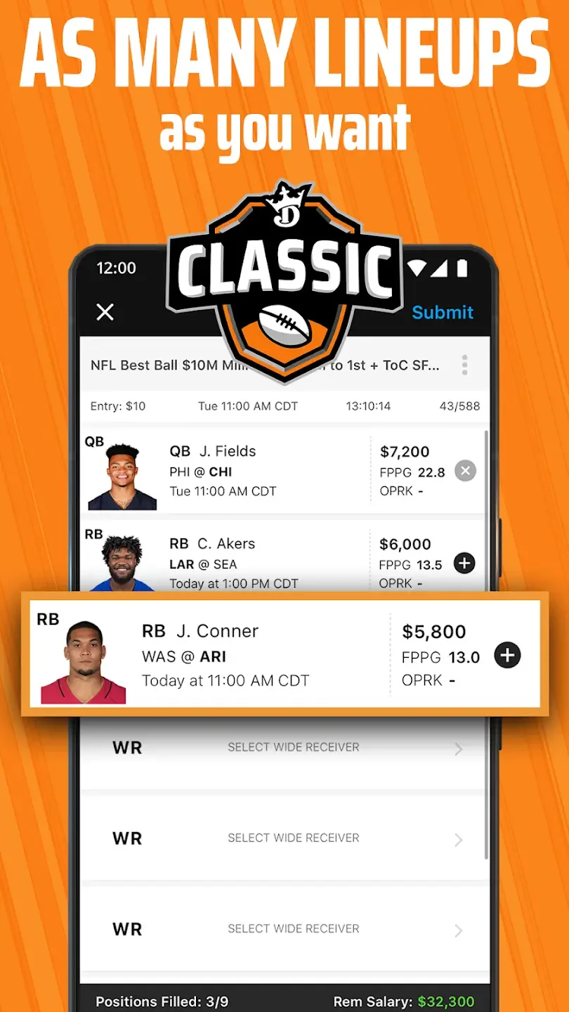 DraftKings Fantasy Sports Screenshot4