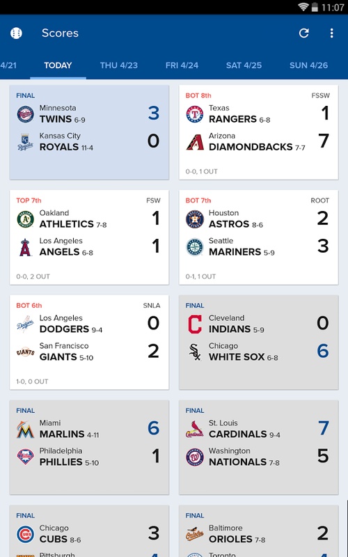 CBS Sports App: Scores & News Screenshot1