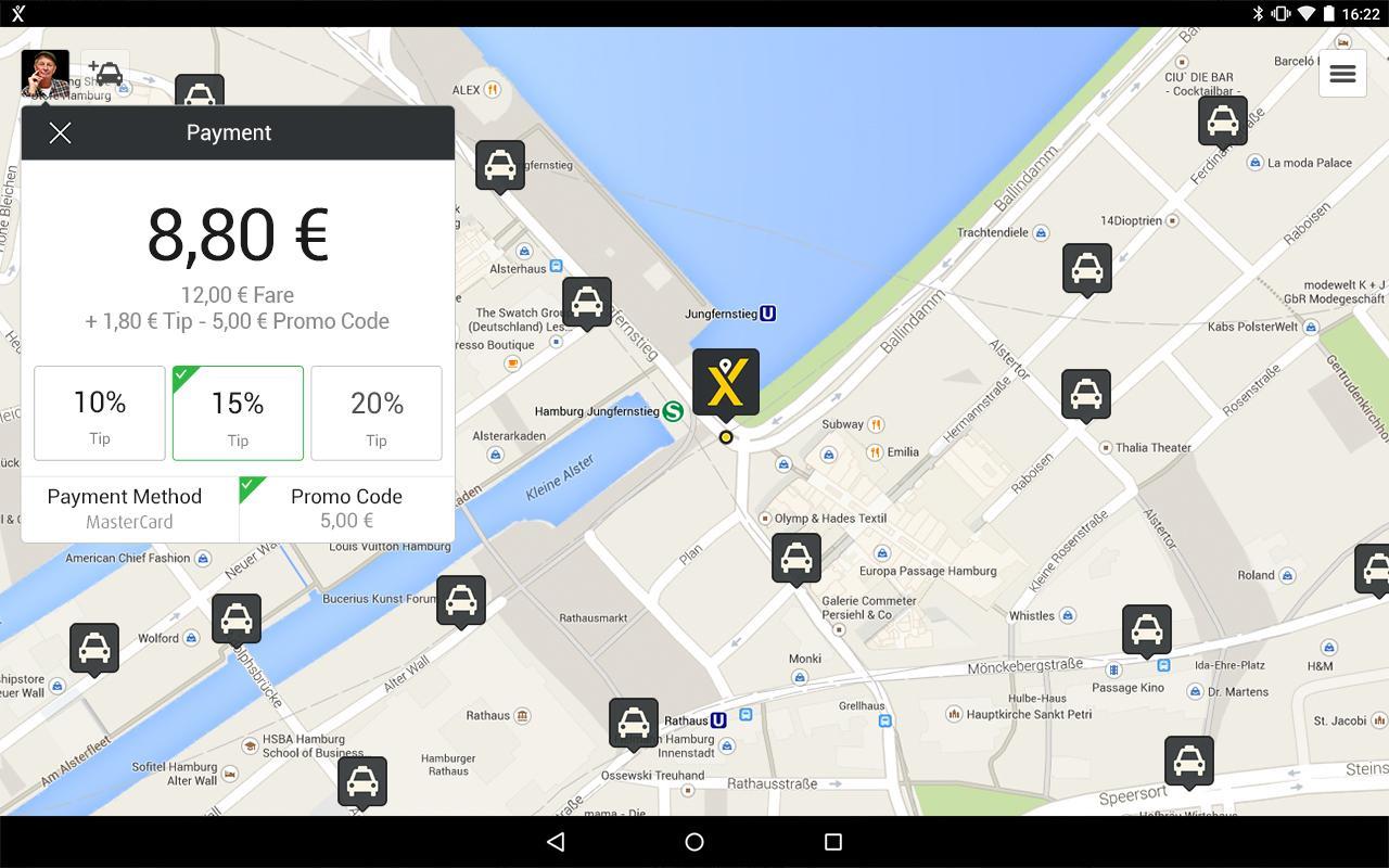 FREENOW - Taxi and more Screenshot2