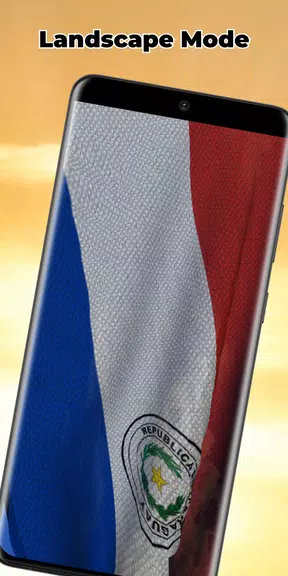 Paraguay Flag Live Wallpaper Screenshot3