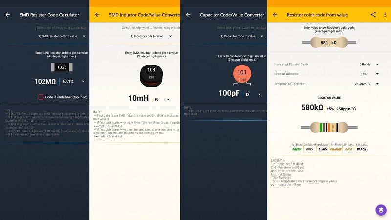 ElectroCalc Screenshot2