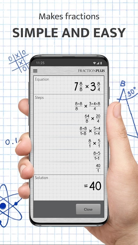 Fraction Calculator Plus Screenshot2