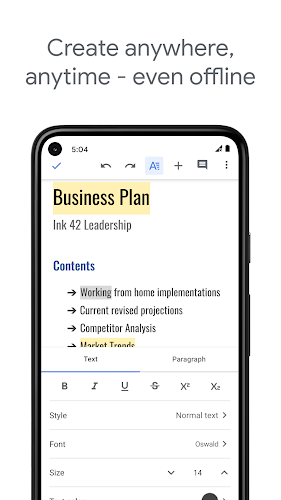 Google Docs Screenshot3