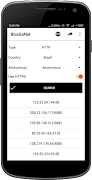 BlockaNet: Proxy list browser Screenshot1