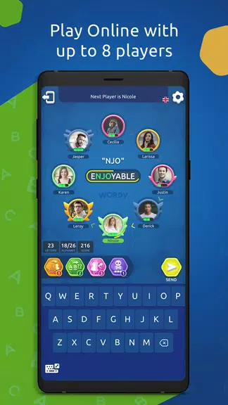 Wordy - Multiplayer Word Game Screenshot1