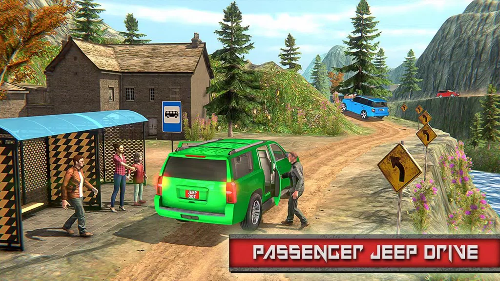 Offroad City Taxi Game Offline Screenshot1