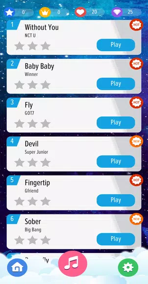 Kpop Piano Magic Tiles Offline - All Korean Song Screenshot3