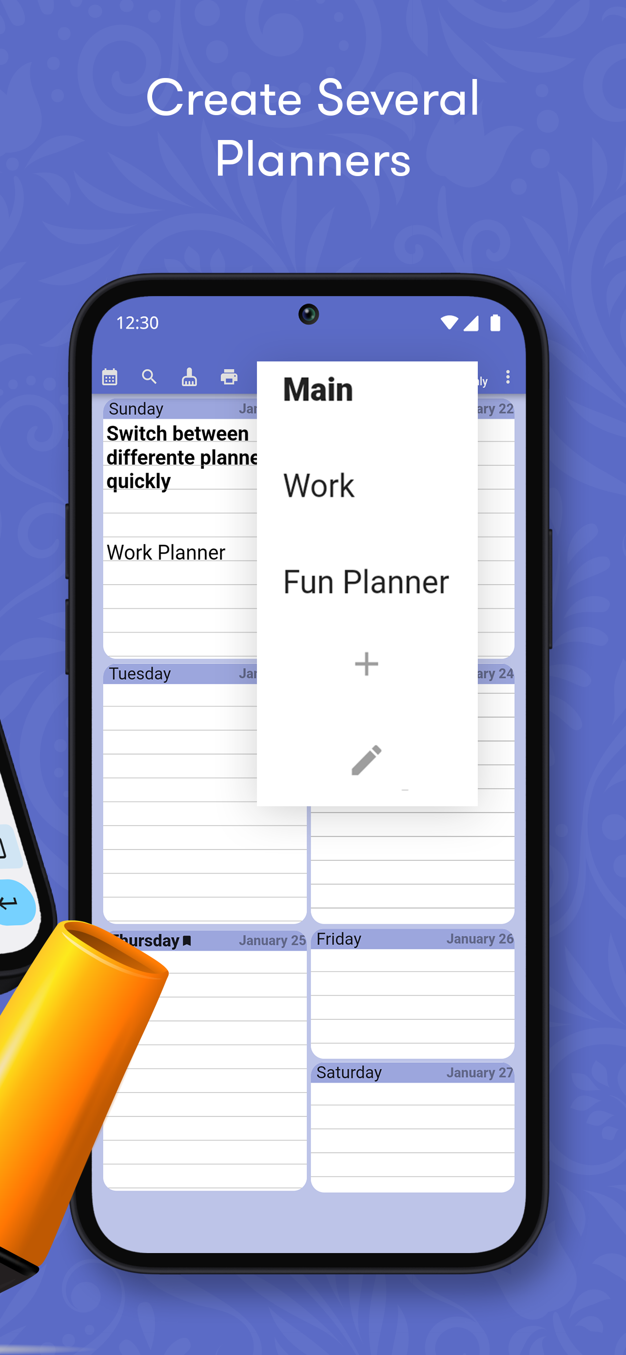 Weekly Planner - notes, diary Screenshot2