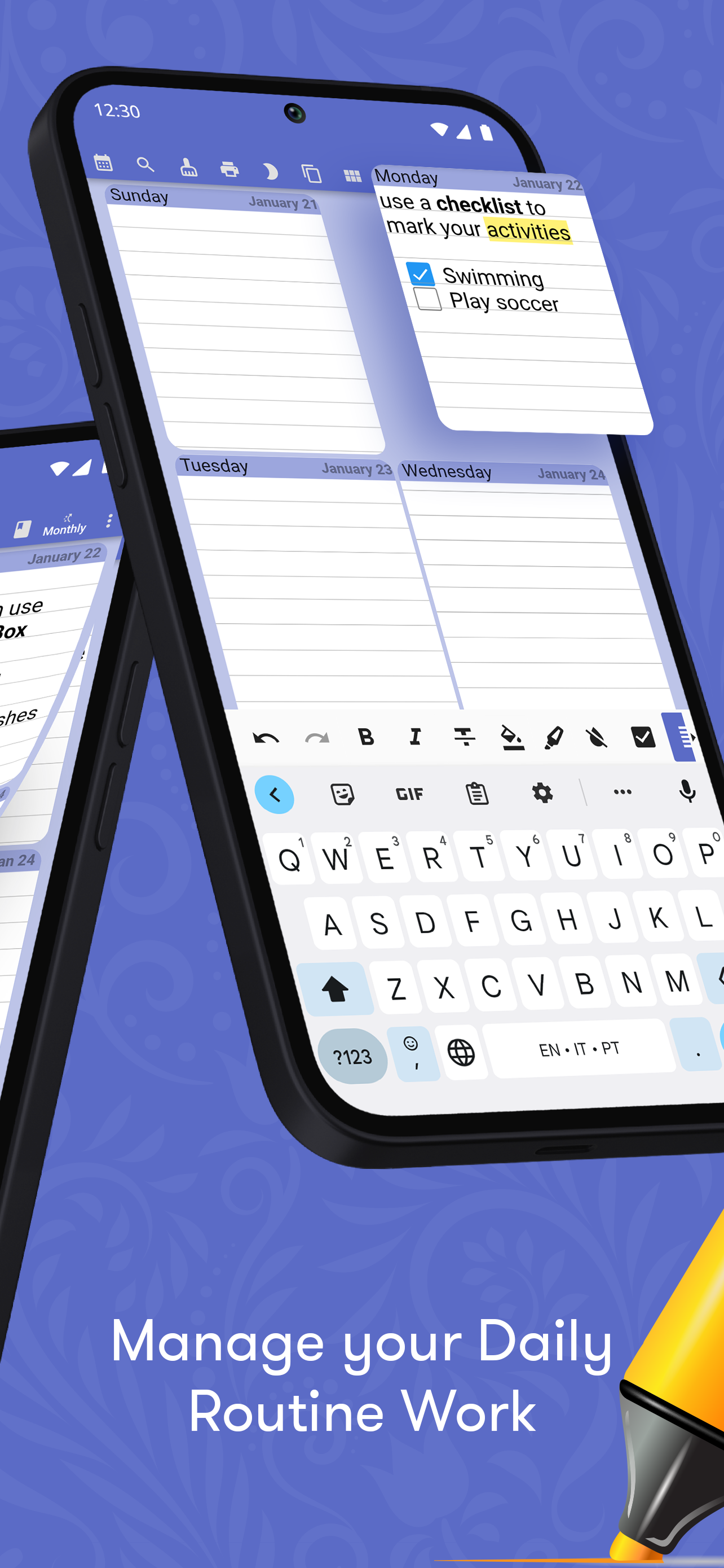 Weekly Planner - notes, diary Screenshot1