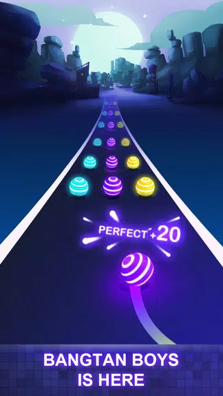 BTS Road Tiles: KPOP Colour Ball Dancing Road Run! Screenshot3