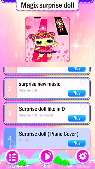 Magic surprise doll game piano Screenshot1