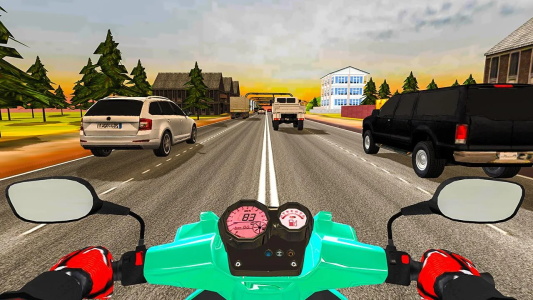 Highway Traffic Rider - 3D Bik Screenshot3