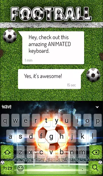 Football Keyboard & Wallpaper Screenshot3