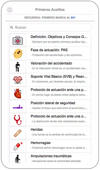 Primeros Auxilios Screenshot1