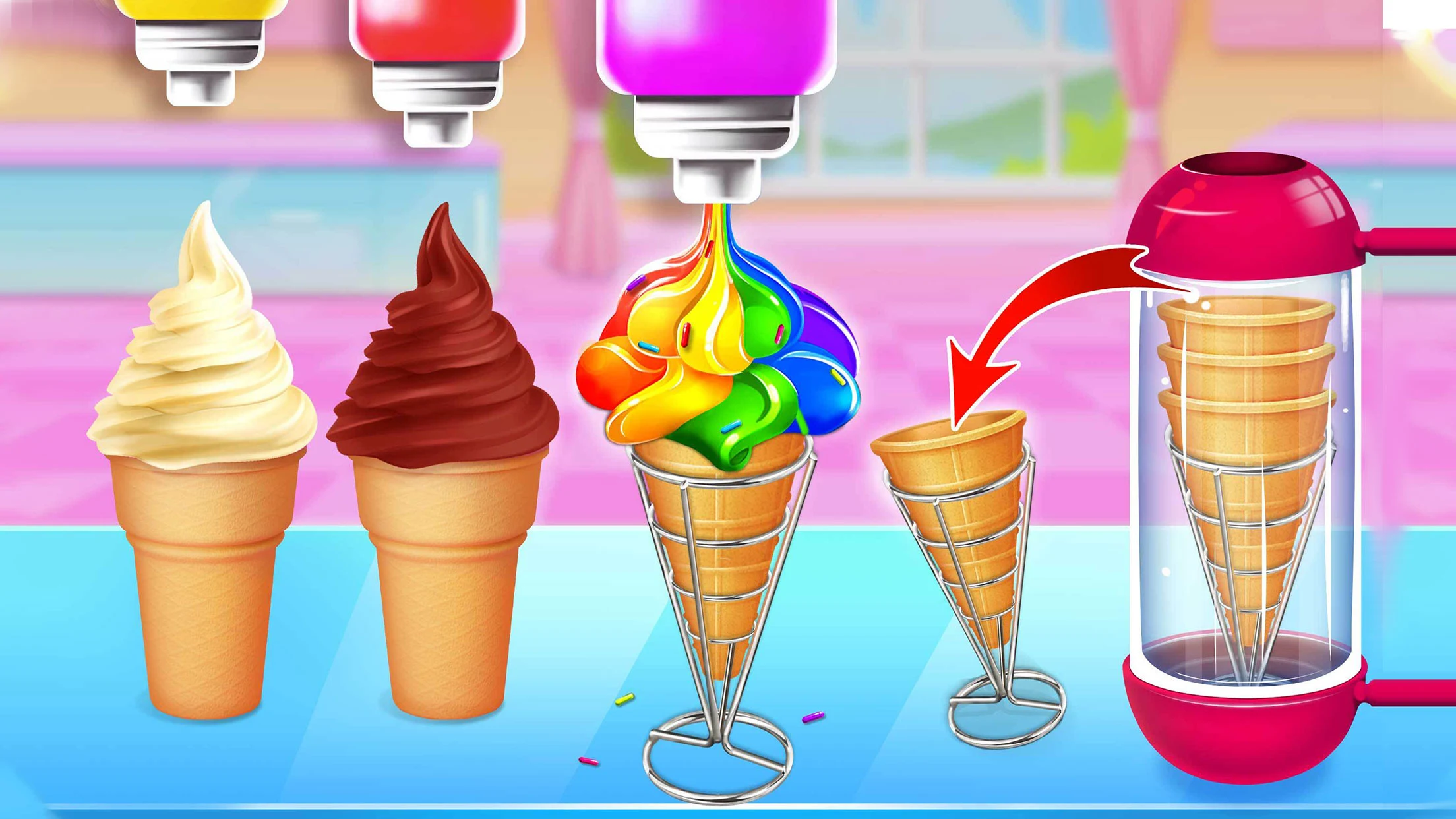 Ice Cream Cone-Ice Cream Games Screenshot1