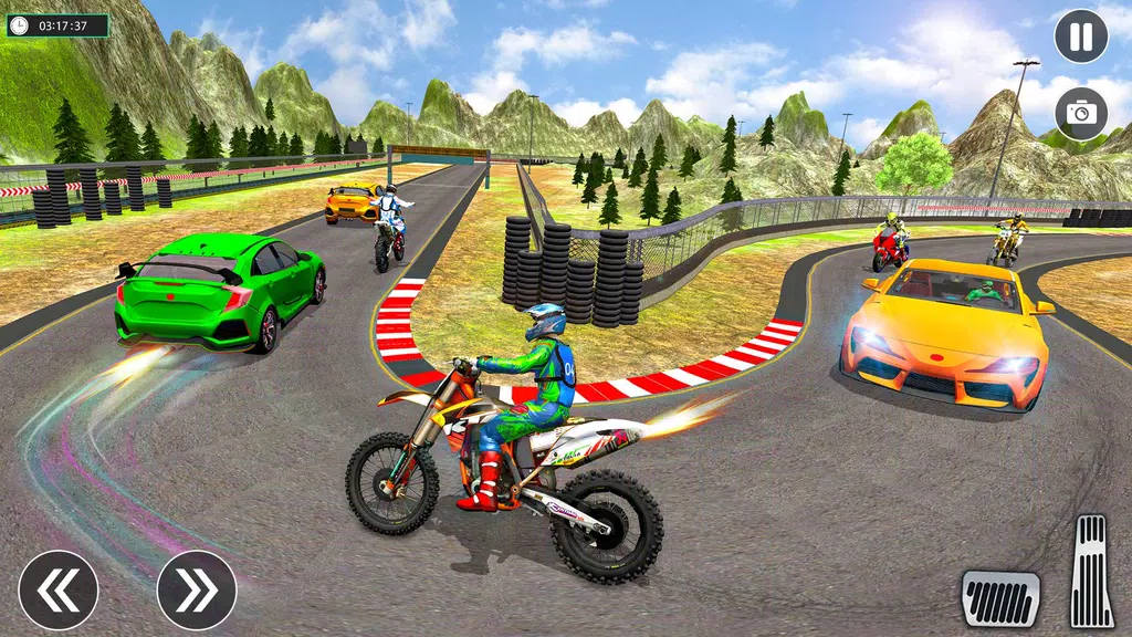 Sports Car vs Bike Racing Screenshot3