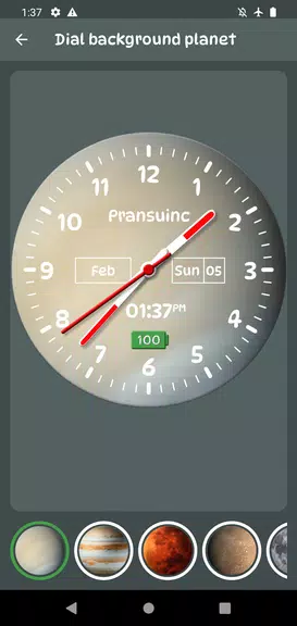 Galaxy Clock Live Wallpapers Screenshot2