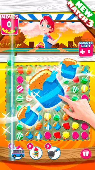 Ice Cream Match 3 Puzzle Game Screenshot2