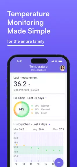 Body Temperature Tracking App Screenshot1