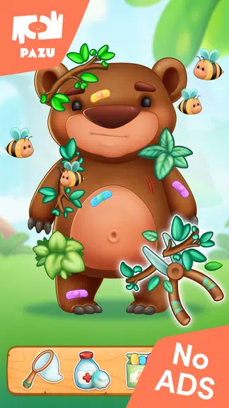 Jungle Animal Kids Care Games Screenshot2