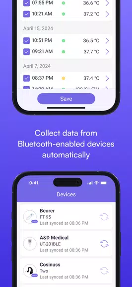 Body Temperature Tracking App Screenshot2