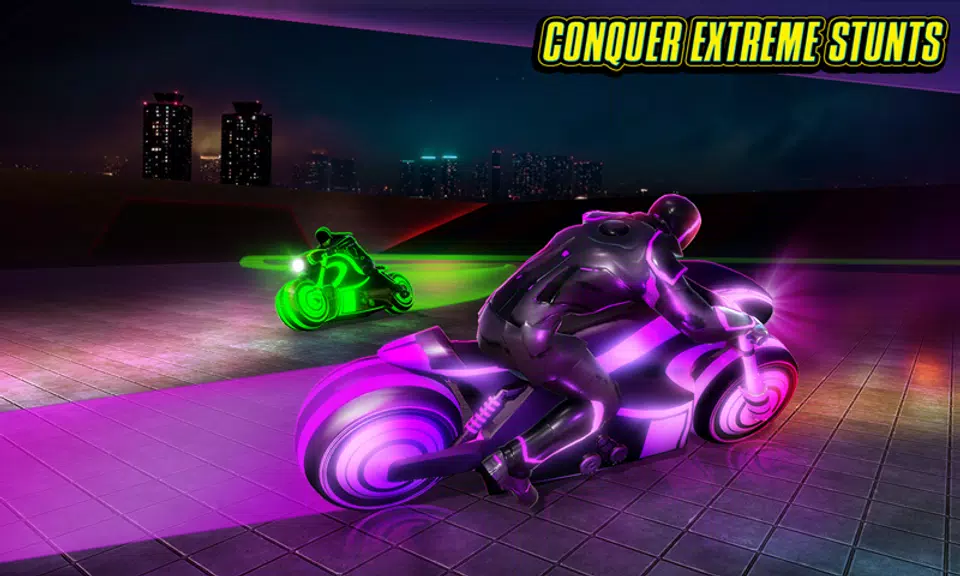 Light Bike Stunt Racing Game Screenshot2