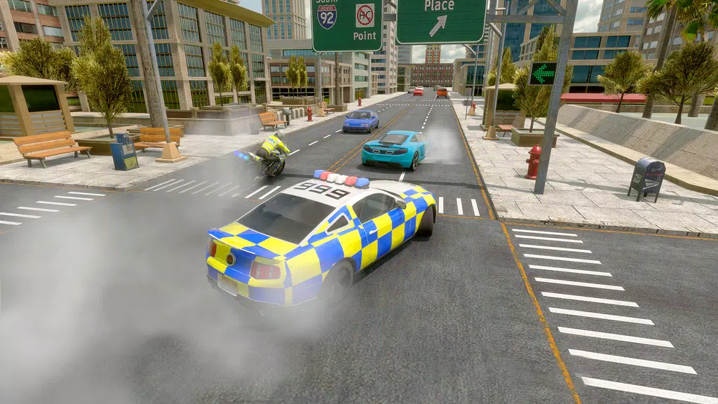 Police Car Driving Motorbike Screenshot2