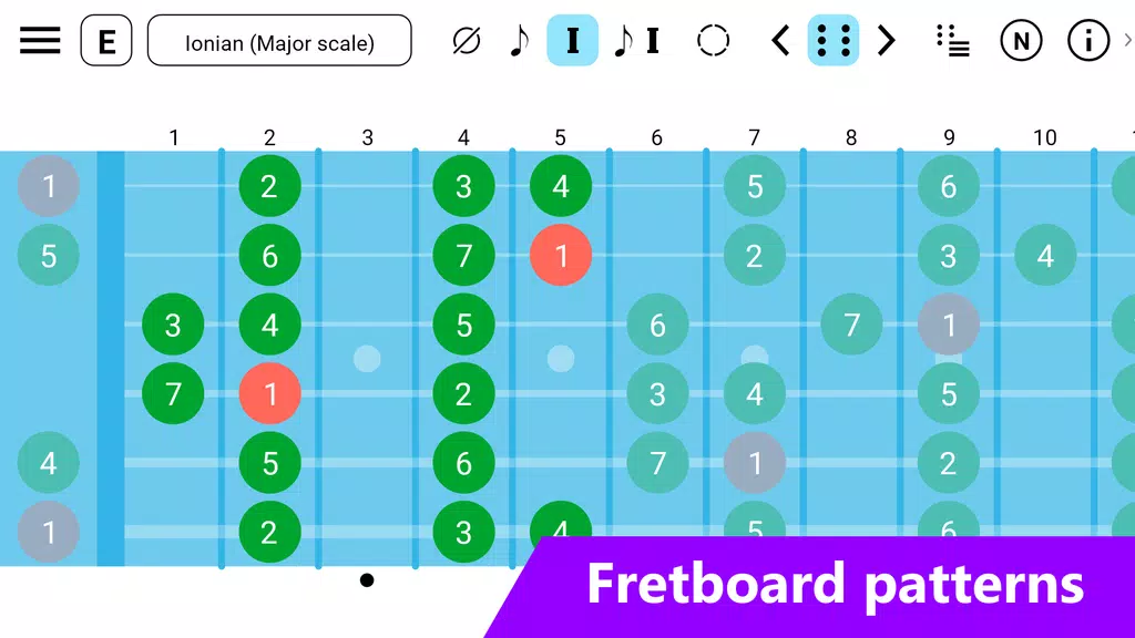 Guitar Fretboard: Scales Screenshot2