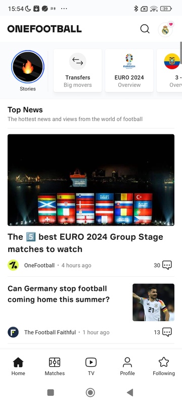 Onefootball Screenshot3