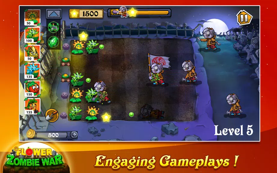 Flower Zombie War Screenshot2