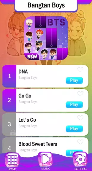 BTS Chibi Piano Tiles Screenshot1