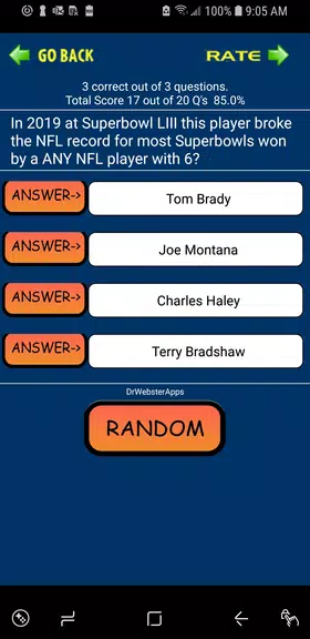 Trivia & Schedule Patriots Fan Screenshot4