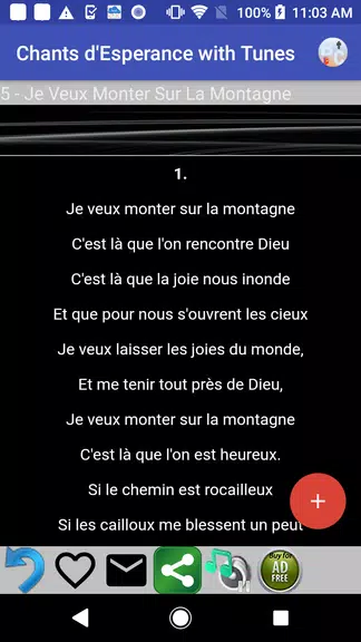 Chants D'Esperance with Tunes Screenshot4