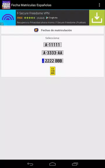 Fecha de Matriculación España Screenshot4