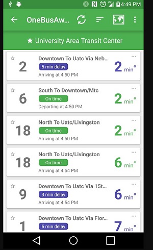 OneBusAway Screenshot2