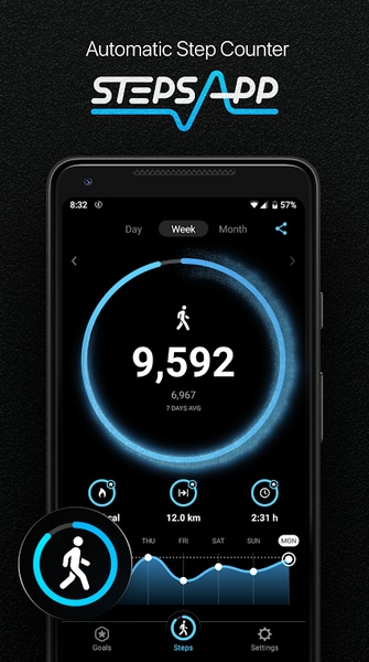 StepsApp – Step Counter Screenshot1