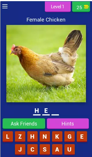 Animal Name: Male, Female, & Young (Animal Game) Screenshot1